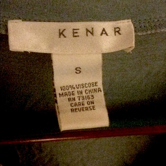 Kenar 100% Viscose baby blue tank size S - Picture 3 of 3